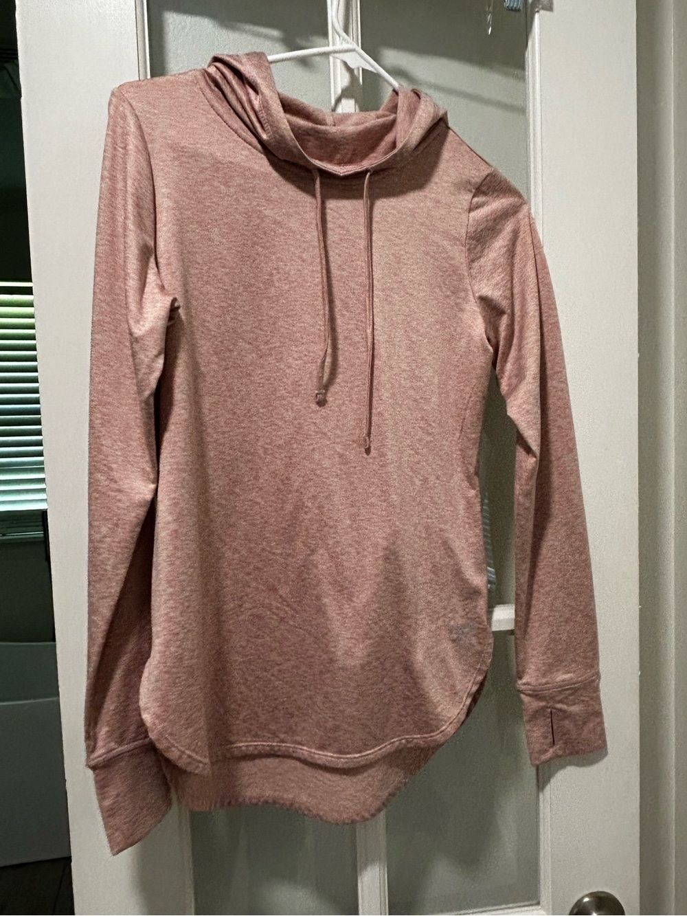 Reebok Women's Dusty Rose Cowl Neck Lightweight Hoodie